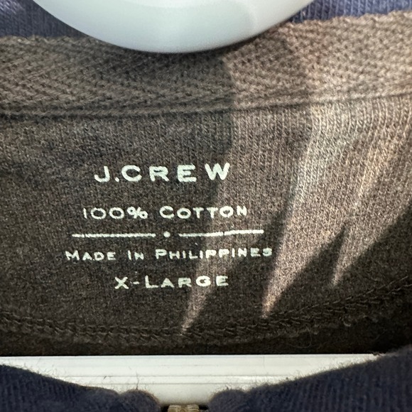 J Crew Mens Heathered Brown 1/2 Zip Mock Collar Pullover Sweater XL Large - Picture 4 of 6